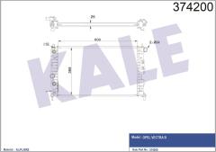 RADYATÖR VECTRA B AL/PL/BRZ 608x358x22