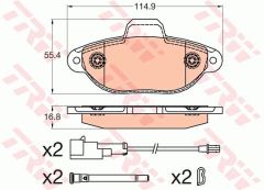 DİSK BALATA ÖN FORD-KA RU8