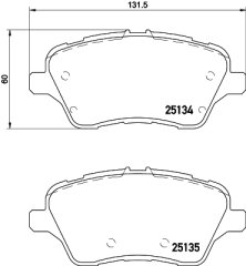 ÖN BALATA FORD FIESTA VI 1.0-1.5 TDCI-1.6 12 BMAX-COURIER 1.0-1.4-1.5 TDCI 1.6-1.6 TDCİ 12