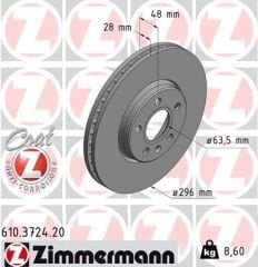 ARKA FREN DİSK ADET VOLVO S60 2019 S90 2016 2019 V60 2018 V90 2016 CAP296X5 16 JANT