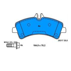 FREN BALATASI ARKA MERCEDES SPRINTER B906 06 . VW CRAFTER 30-35-50 CIFT TEKER