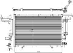 KLIMA KONDENSERI FORD COURIER 1.6 TDCVI 2014