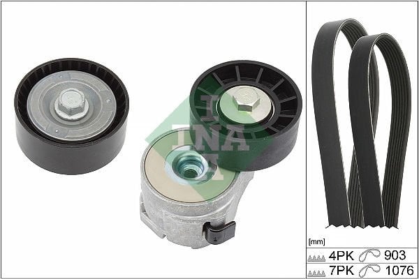 ALTERNATÖR GERGİ KİTİ FIAT DUCATO 01 2.3 JTD DUCATO 06 2.2D MTJ DUCATO 11 2.3D MTJ 4PK 903 7PK 1076