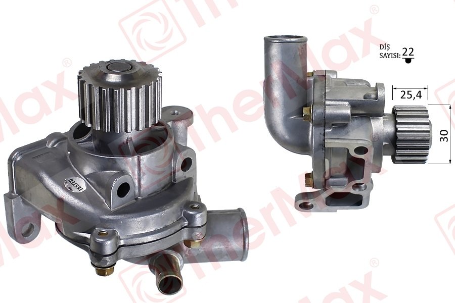 DEVİRDAİM SU POMPASI MAZDA E2200 R2 / KIA BESTA R2 2.2L 93-> / SUZUKI VITARA 2.0L RF SV420D SQ420D 9 4-03