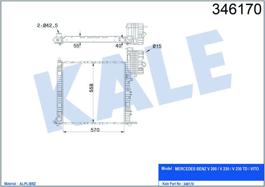 MOTOR SU RADYATORU MERCEDES VITO W638 96 03 KLIMASIZ
