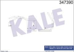 KALORIFER RADYATORU FOCUS 2 03 11 FOCUS 2 C MAX 04 11 KUGA 08 12 MAZDA 3 06 09 MAZDA 5 05 VOLVO C30 C70 2 S40 2 V50 06 12