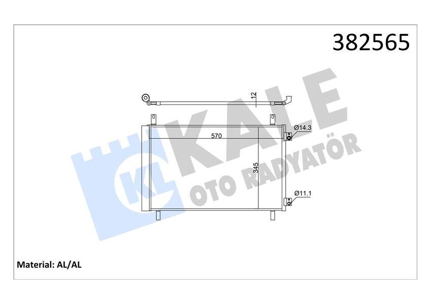 KLİMA RADYATÖRÜ OPEL CORSA F 1.2 1.5 19 PEUGEOT 208 2 1.2 PURETECH 1.5 BlueHDI 21 - CITROEN C4 3 1.2 PURETECH 21 DS 3 CROSSBACK 1.2 PURETECH 1.5 BlueHDI 21