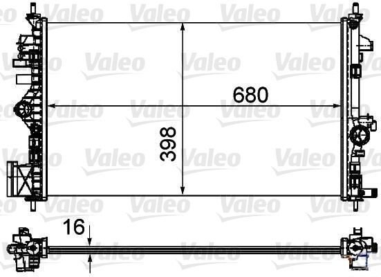 SU RADYATÖRÜ INSIGNIA A 09 17 1.6-1.8 A16XER-A16LET-A18XER