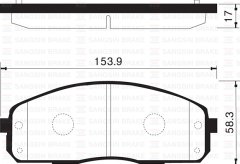ÖN FREN BALATA HYUNDAI H100 2.5L KAMYONET 04- / KIA K2500 D4CB KAMYONET 12- / K2900 08-