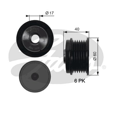 ALTERNATÖR KASNAĞI 39.2mm CMAX-FIESTA VI-FOCUS 3-KUGA 2-TRANSİT-CONNECT-COURIER 1.5-1.6-2.0TDCİ