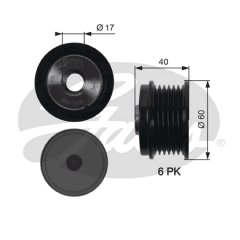 ALTERNATÖR KASNAĞI 39.2mm CMAX-FIESTA VI-FOCUS 3-KUGA 2-TRANSİT-CONNECT-COURIER 1.5-1.6-2.0TDCİ