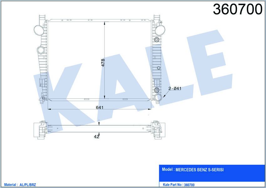 MOTOR SU RADYATORU MERCEDES S-CLASS W220 98 05