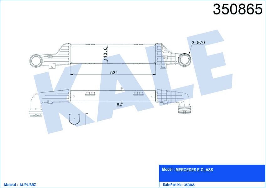 TURBOSARJ RADYATORU MERCEDES E-CLASS W210 S210