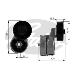 x ALTERNATÖR GERGİ RULMANI KÜTÜKLÜ TRANSIT 94-00 2.5DI-2.5TD-TOURNEO 94-00 2.4-2.5DI
