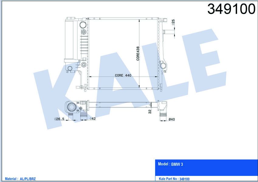 MOTOR SU RADYATORU BMW M40 E30 M50 M52 E36 OTOMATIK SANZ.