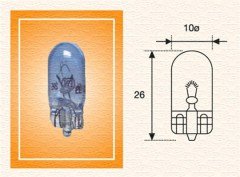 AMPUL 12V W5W DİPSİZ GÖSTERGE MAVİ IŞIK