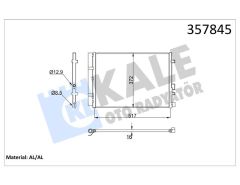 KONDENSER HYUNDAI i20 ACTIVE-i20 2 CONDENSER AL/AL