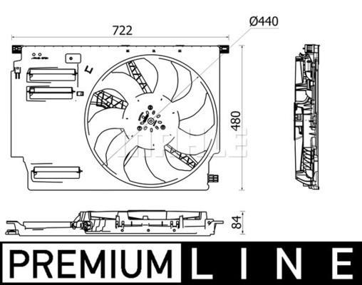 KOMPLE FAN 600 W 12 5 BMW F45 F48 F39 MINI F60 PREMIUM LINE
