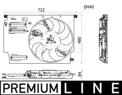 KOMPLE FAN 600 W 12 5 BMW F45 F48 F39 MINI F60 PREMIUM LINE