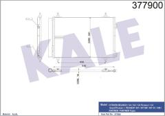 KLİMA KONDENSERİ BERLINGO-PARTNER 08 C4 04 307 00 1.4 16V1.6 16V-2.0 16V AL/AL 570x359x16