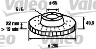 ÖN FREN AYNASI GOLF 5-VI-JETTA 3-4-CADDY 3-A3 03 LEON 05 TOLEDO-OCTAVIA 04 280x22x9DLxHAVALI