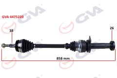 KOMPLE AKS SAĞ TRANSPORTER T5 1.9 TDİ 03-11 858mm AXB-AXC