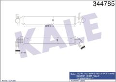 TURBO RADYATÖRÜ INTERCOOLER POLO 10 A1 11 IBIZA 09 1.4-1.8-2.0 617x97x80 MEK AL/PL/BRZ