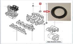 EMME MANİFOLD BOĞAZ CONTASI TK. 4AD. KANGOO 1.9 DZL. F8Q