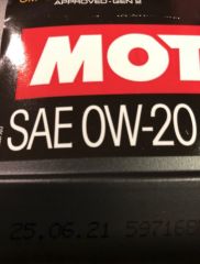 Motul 0W20 8100 ECO-LITE 4 LİTRE ÜRETİM YILI: 2021