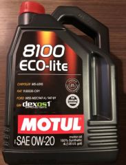 Motul 0W20 8100 ECO-LITE 4 LİTRE ÜRETİM YILI: 2021