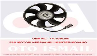 x FAN MOTORU PERVANELİ KÜÇÜK 7 KANTLI MASTER-MOVANO 98-01 xA