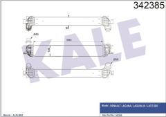 TURBO RADYATÖRÜ INTERCOOLER LAGUNA COUPE-LAGUNA 3-LATITUDE 1.5 DCI AL-PL-BRZ