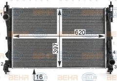 RADYATÖR DOBLO 1.4-1.3 DMTJ 10 COMBO 1.3 CDTİ 12 MEKANİK AC /- 620x400x16 D