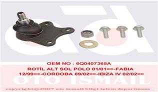 ROTİL SOL CORDOBA-IBIZA 3-FABIA-ROOMSTER-POLO 6Q0407365M-6Q0407365A-6Q0407365D-6Q0407365F-5Z0407365B-5Z0407365B-6Q0407365F-6Q0407365D-6Q0407365A-6