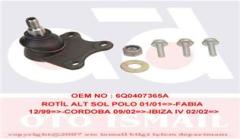 ROTİL SOL CORDOBA-IBIZA 3-FABIA-ROOMSTER-POLO 6Q0407365M-6Q0407365A-6Q0407365D-6Q0407365F-5Z0407365B-5Z0407365B-6Q0407365F-6Q0407365D-6Q0407365A-6
