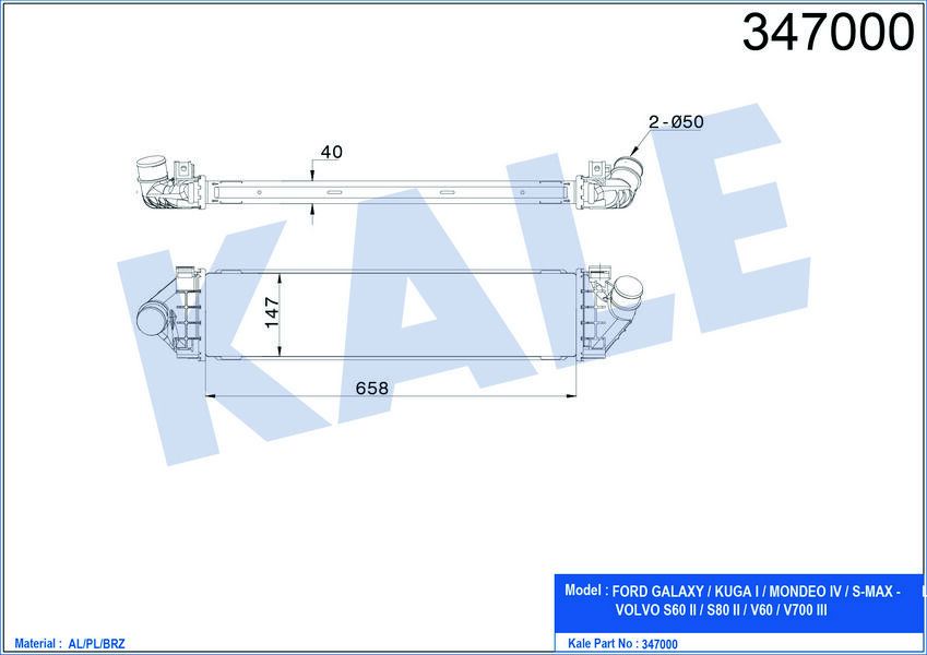 TURBO INTERCOOLER RADYATORU MONDEO 4 07 14 S MAX GALAXY 06 15 1.8TDCI 2.0TDCI KUGA 2.0TDCI 10 12 VOLVO S80 2 S60 V70 3 1.6DRVIE 2.0TDI 10