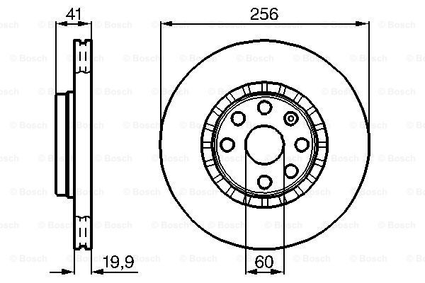 ÖN FREN AYNASI ASTRA F-VECTRA A-CORSA B-ASCONA C-AVEO-KALOS 03>13 256x20x4DLxHAVALI 569010-93182285