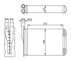 KALORİFER RADYATÖRÜ R9-R11-EXP 212x156 2 SIRA AL PL SİSTEM