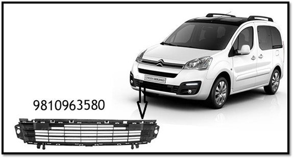 ÖN TAMPON ALT IZGARA BERLINGO 3 PARTNER TEPE 3 2015
