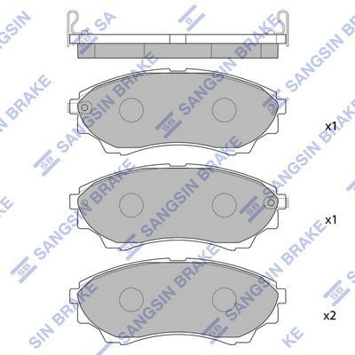 ÖN BALATA RANGER 2.5TD 02-06 2.5TDCİ 06 3.0TDCİ 06 MAZDA B-SERIE 2.5 D-2.5TDCİ-3.0TDCİ 06 G