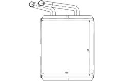 KALORİFER RADYATÖRÜ HYUNDAI H100 2.5L D4BA KAMYONET 94-04 / 2.6L D4BB KAMYONET 96- - ALEMİNYUM
