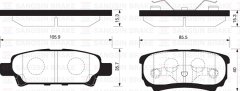ARKA BALATA OUTLANDER 2.0 4WD-2.4 4WD 03 LANCER ESTATE-WAGON 03 GDB3341-GDB4143