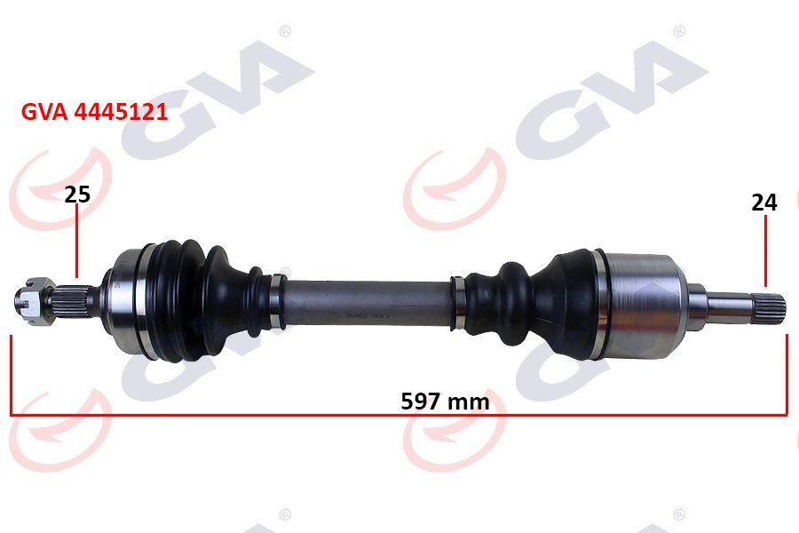 KOMPLE AKS SOL PARTNER-BERLINGO 96-08 1.9D 597mm