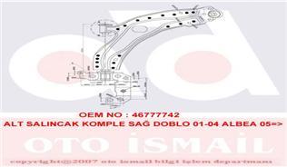 ALT SALINCAK KOMPLE SAĞ FIAT ALBEA-DOBLO-PALIO 1.2-1.3 MTJ 01