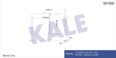 KLİMA KONDENSERİ OPEL ANTARA-CHAVROLET CAPT4A AL-AL 670X393X18