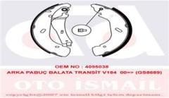 ARKA FREN BALATA TRANSIT V184 00 06 A.CEKER PABUCLU