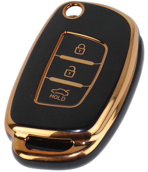 KONTAK ANAHTAR KUMANDA KORUYUCU KILIF TPU 3 TUŞ SİYAH HYUNDAI I20-I30