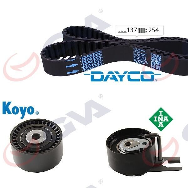 EKSANTRİK GERGİ KİTİ P206-P207-P307-P308-P407-P3008-EXPERT-PARTNER-BERLINGO-JUMPY-C2-C3-C4-C5- XSARA-FOCUS 2-FIESTA 5-VI VOLVO S40-C30-V50-FIAT SCUDO EURO4 1.6 HDI-TDCİ