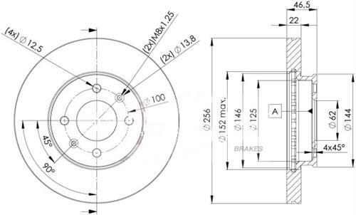 ÖN FREN DİSKİ HAVA KANALLI HYUNDAI ACCENT BLUE 1.4L 1.6L benzinli 10-> 1.6L CRDi dizel 10-> / KIA RIO 1.4L 1.6L benzinli 11-> 256 ÇAP X 4 BİJON - Takım disk fiyatıdır