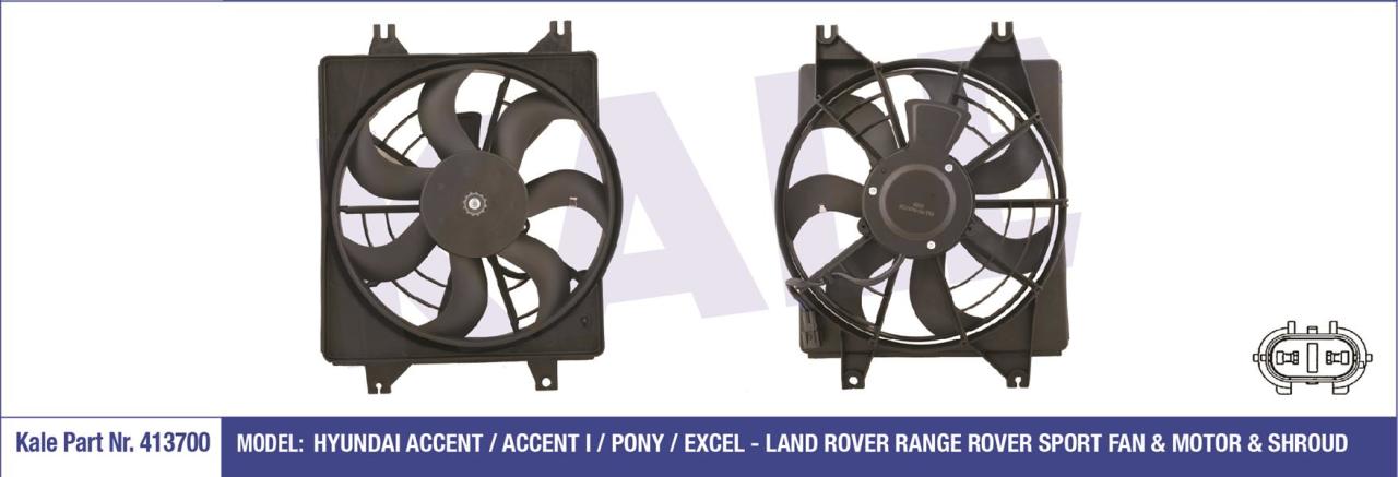 FAN MOTORU DAVLUMBAZLI ACCENT 1.3-1.3I 12V-1.5I 12V-1.5I 16V- 94-00 120W-312mm